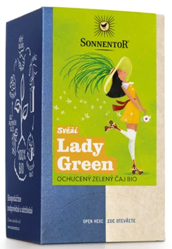 Bio čaj Svěží Lady Green porcovaný 21,6g Sonnentor
